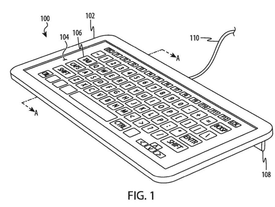 اپل پتنت جدیدی از یک کیبورد بدون کلید و با پشتیبانی از بازخورد هپتیک ثبت کرد| تکلی