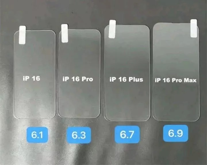 اندازه نمایشگر مدل‌های آیفون ۱۶ لو رفت|تکلی
